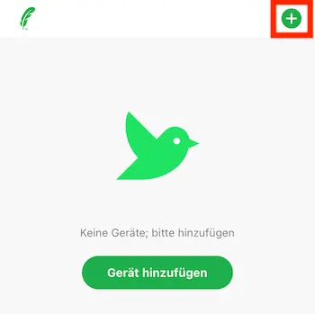 Vogelhauskamera in App hinzufügen