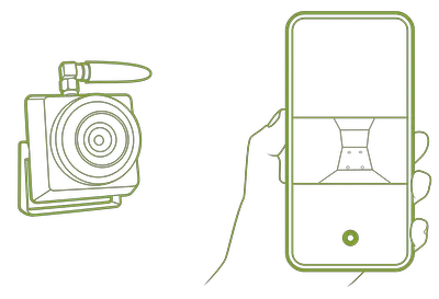 KiV Kamera mit Smartphone