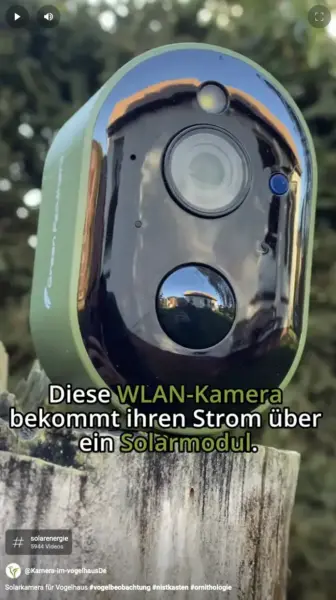 Solarkamera für Vogelhäuser